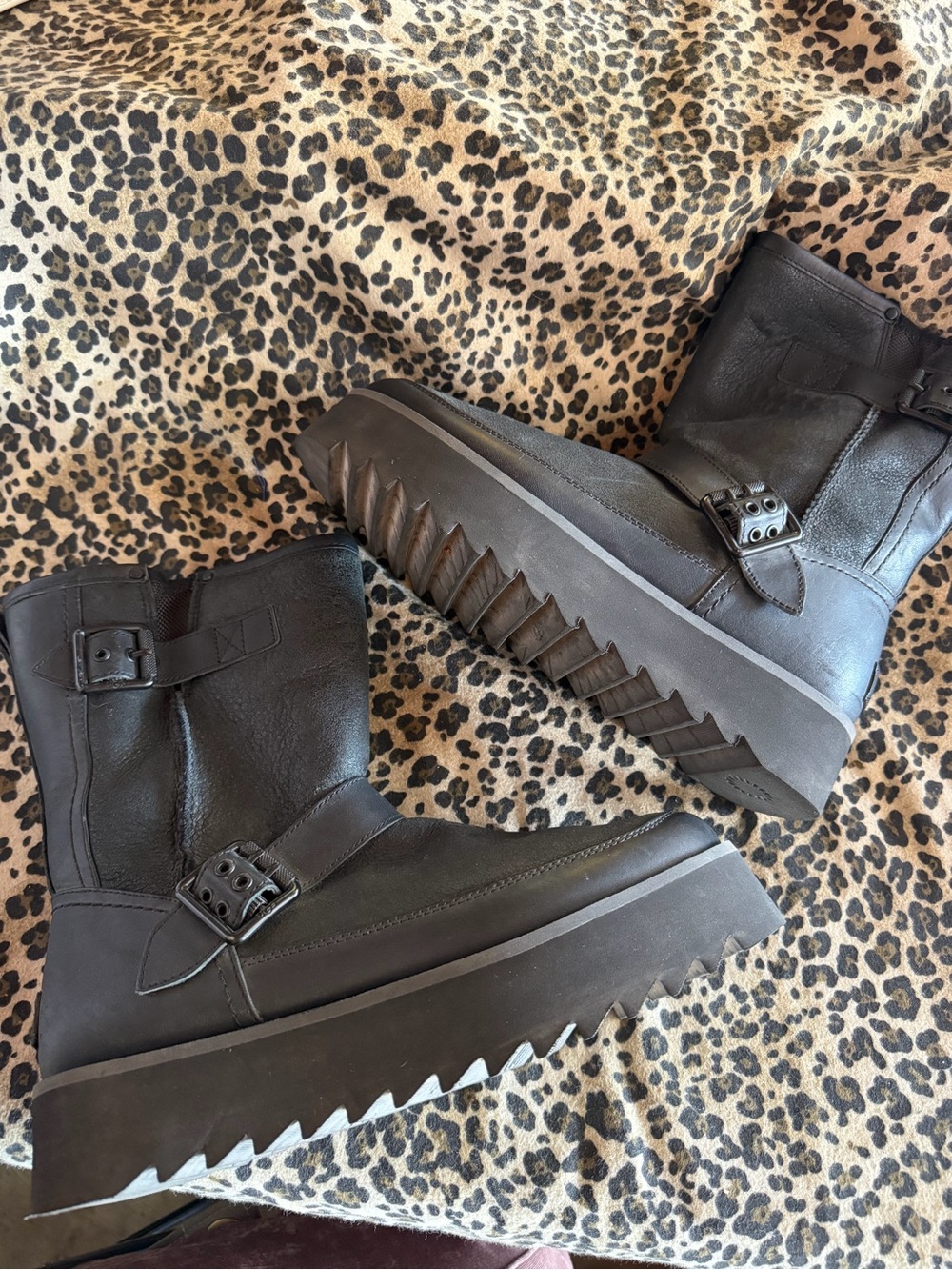 UGG Rebel Biker Platforms